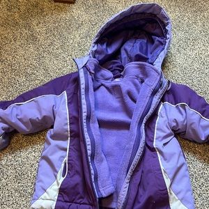 4t girls winter coat 2 pieces